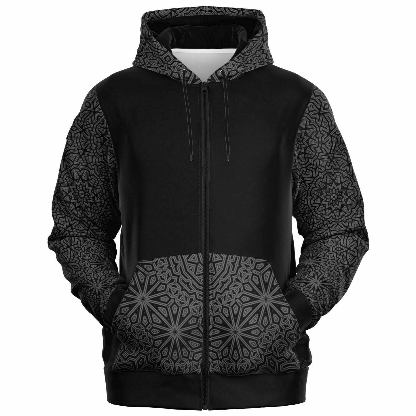 Gray Impossible Geometry Hoodie