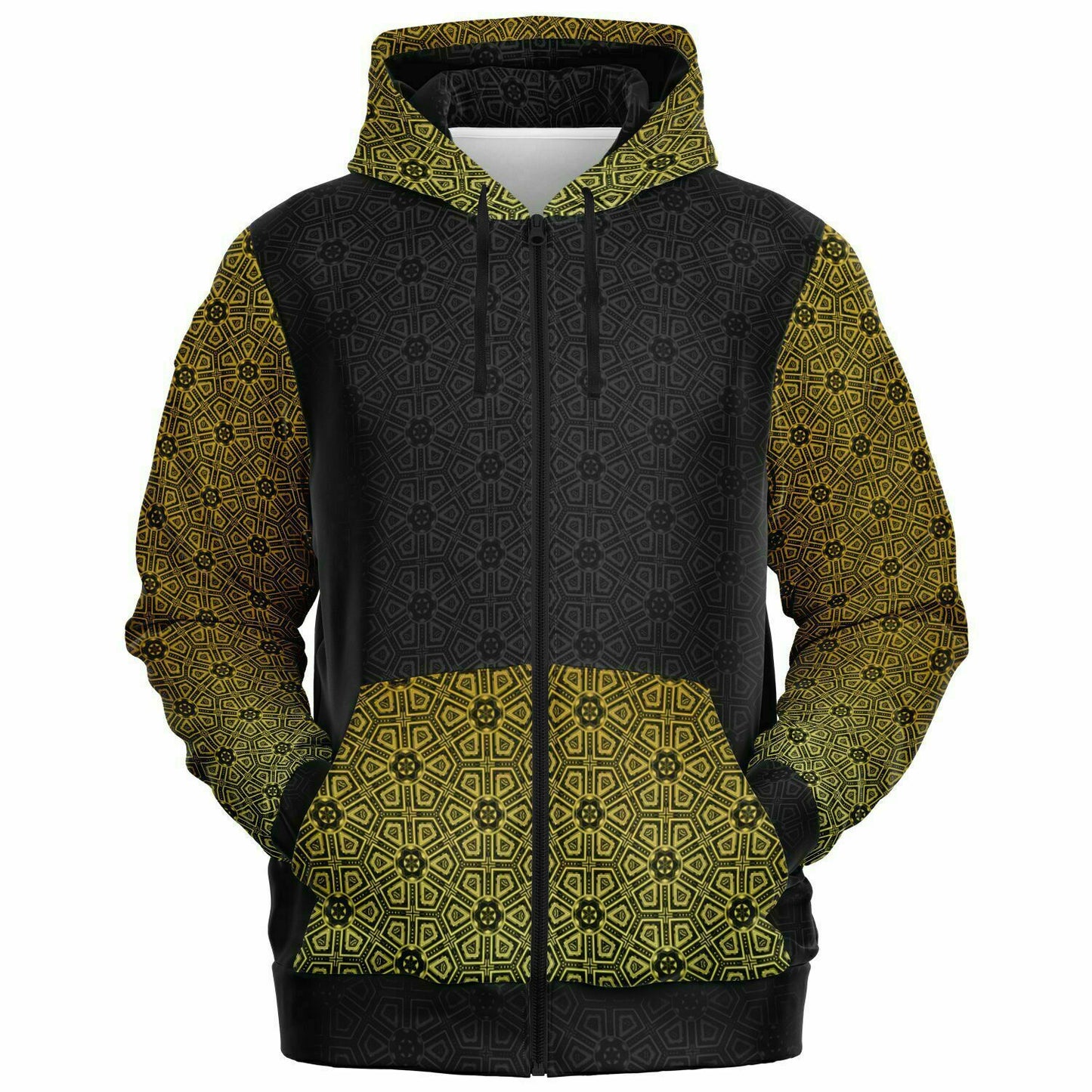Gold Deco Seed of Life Zip Hoodie