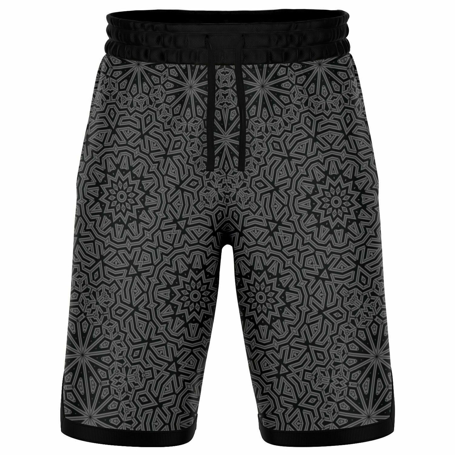 Grey Impossible Geometry Basketball Shorts