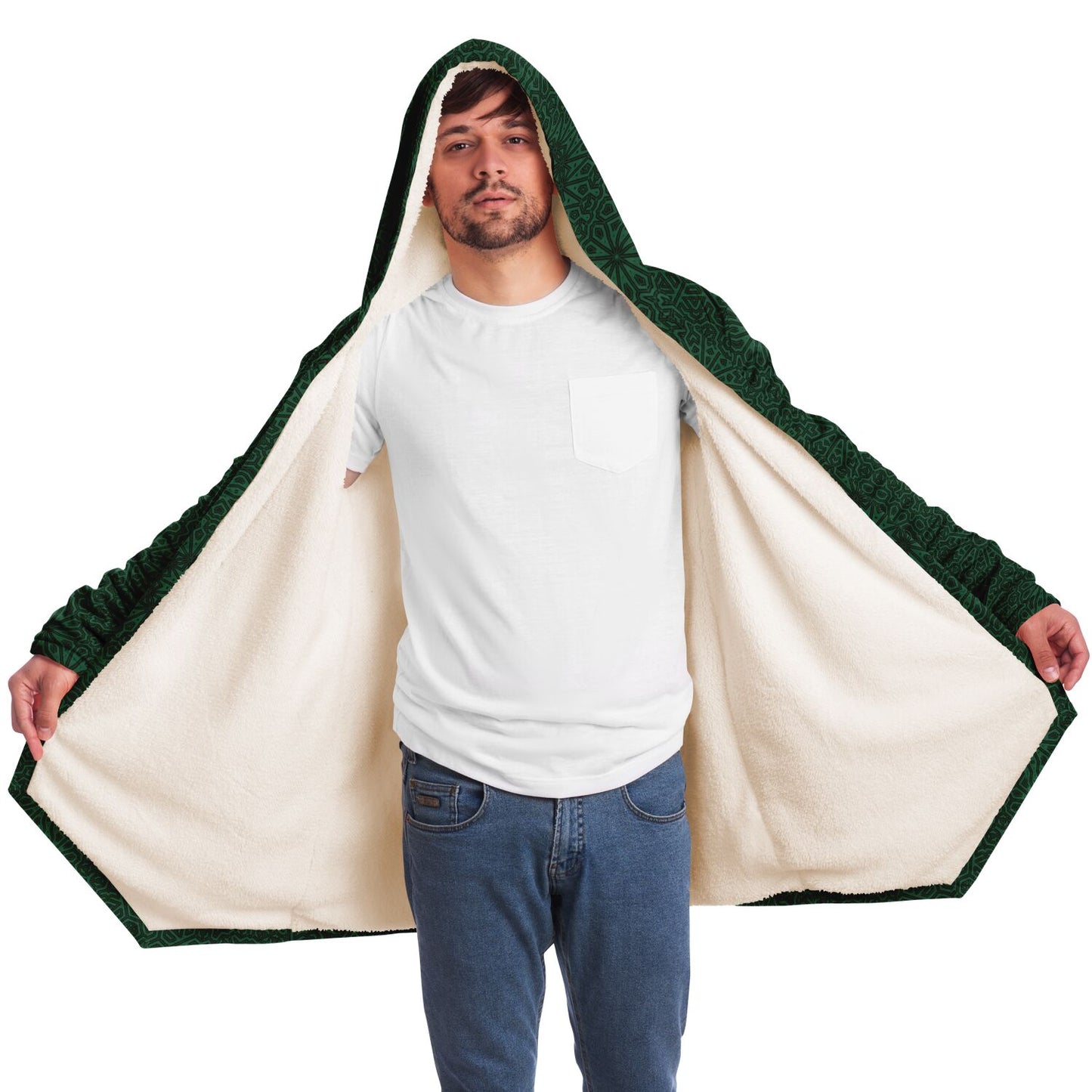 Forest Green Impossible Geometry Cloak