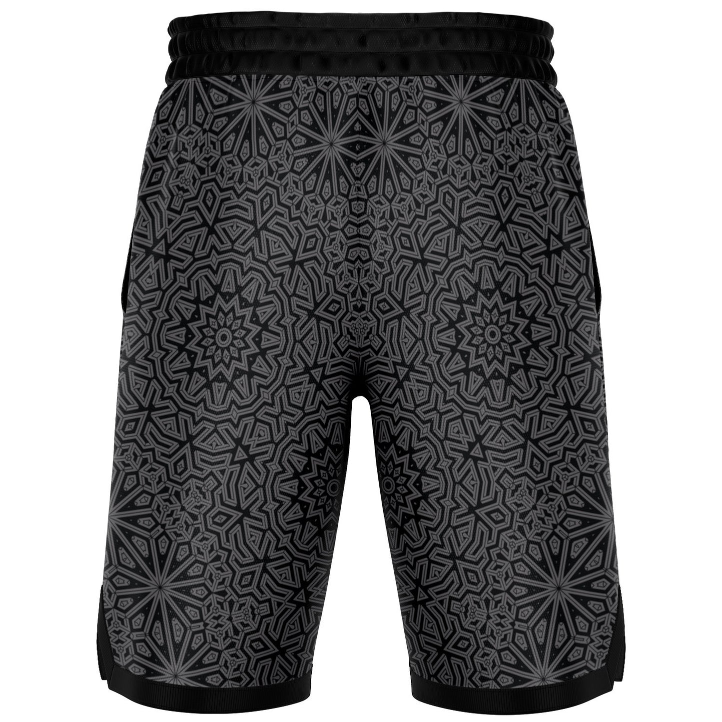 Grey Impossible Geometry Basketball Shorts