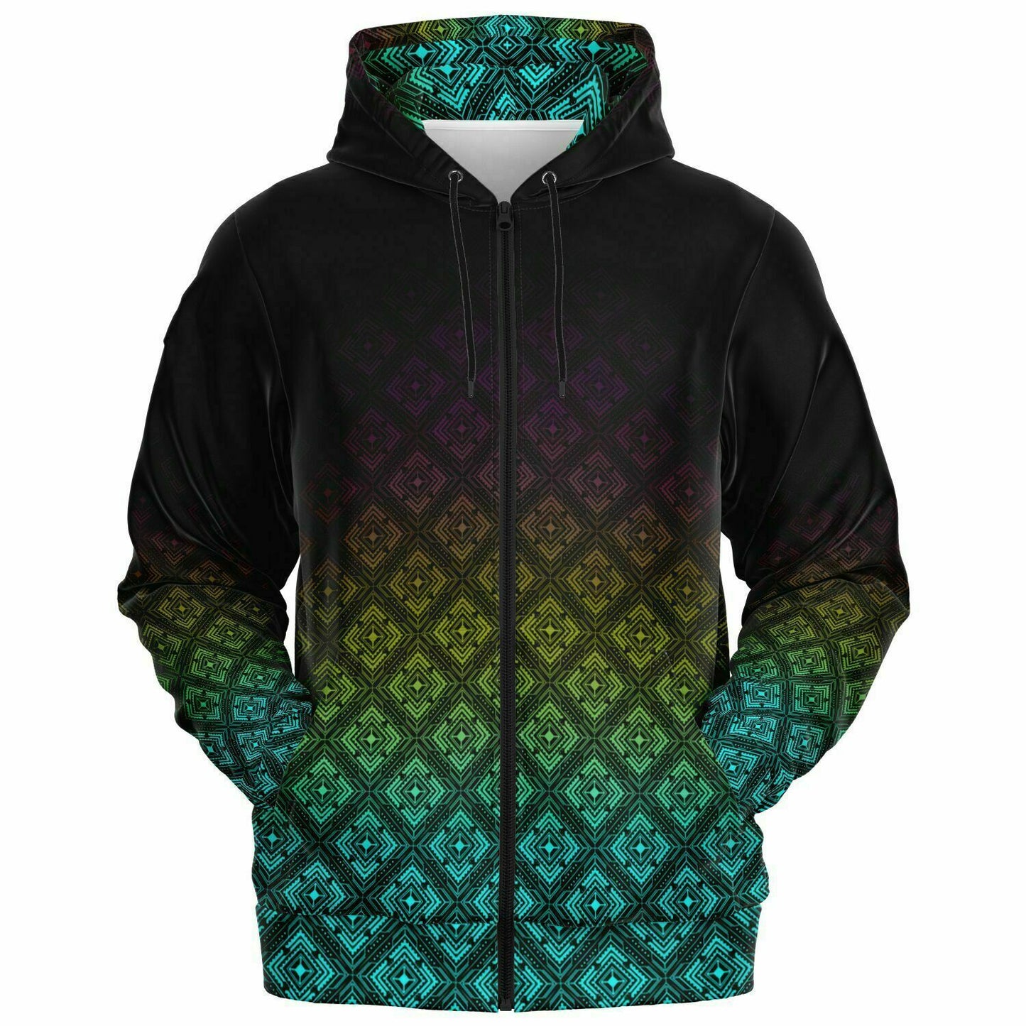 CMYK Deco Fade Zip Hoodie