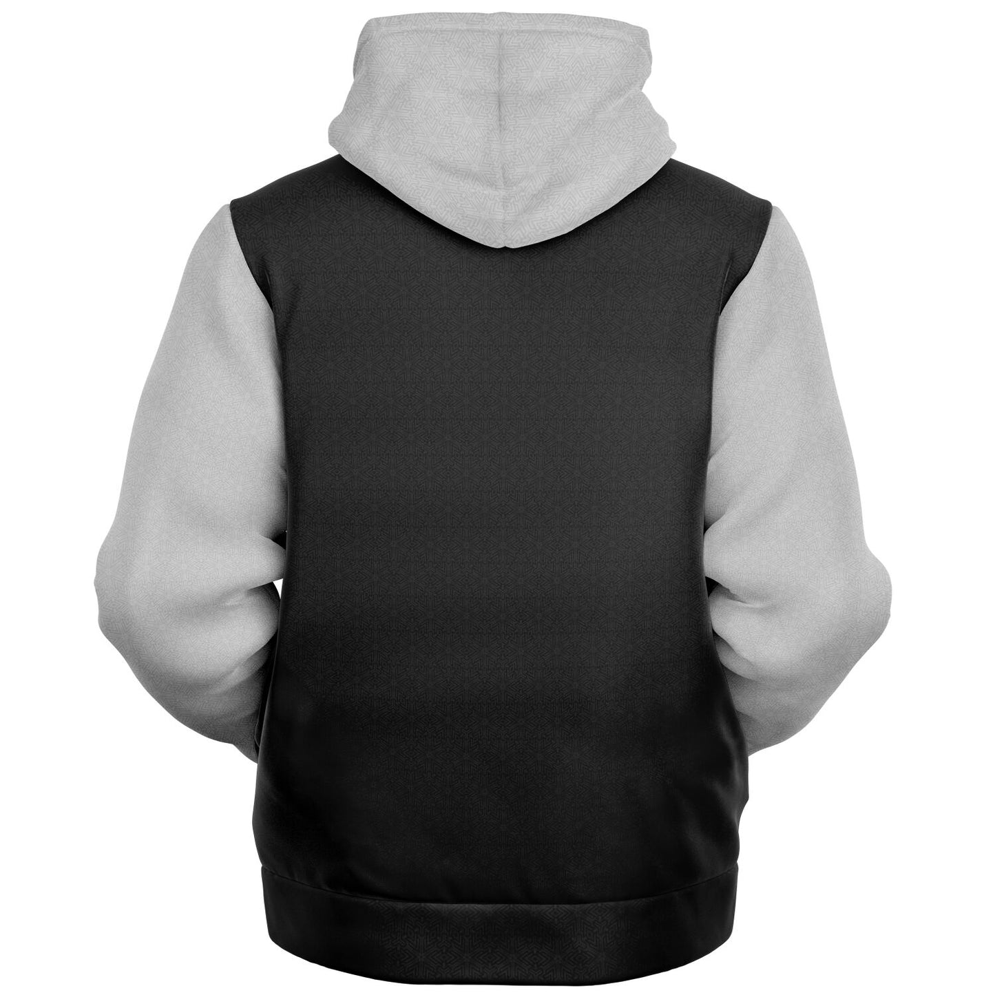 Silver/Charcoal Isometric Zip Up Hoodie