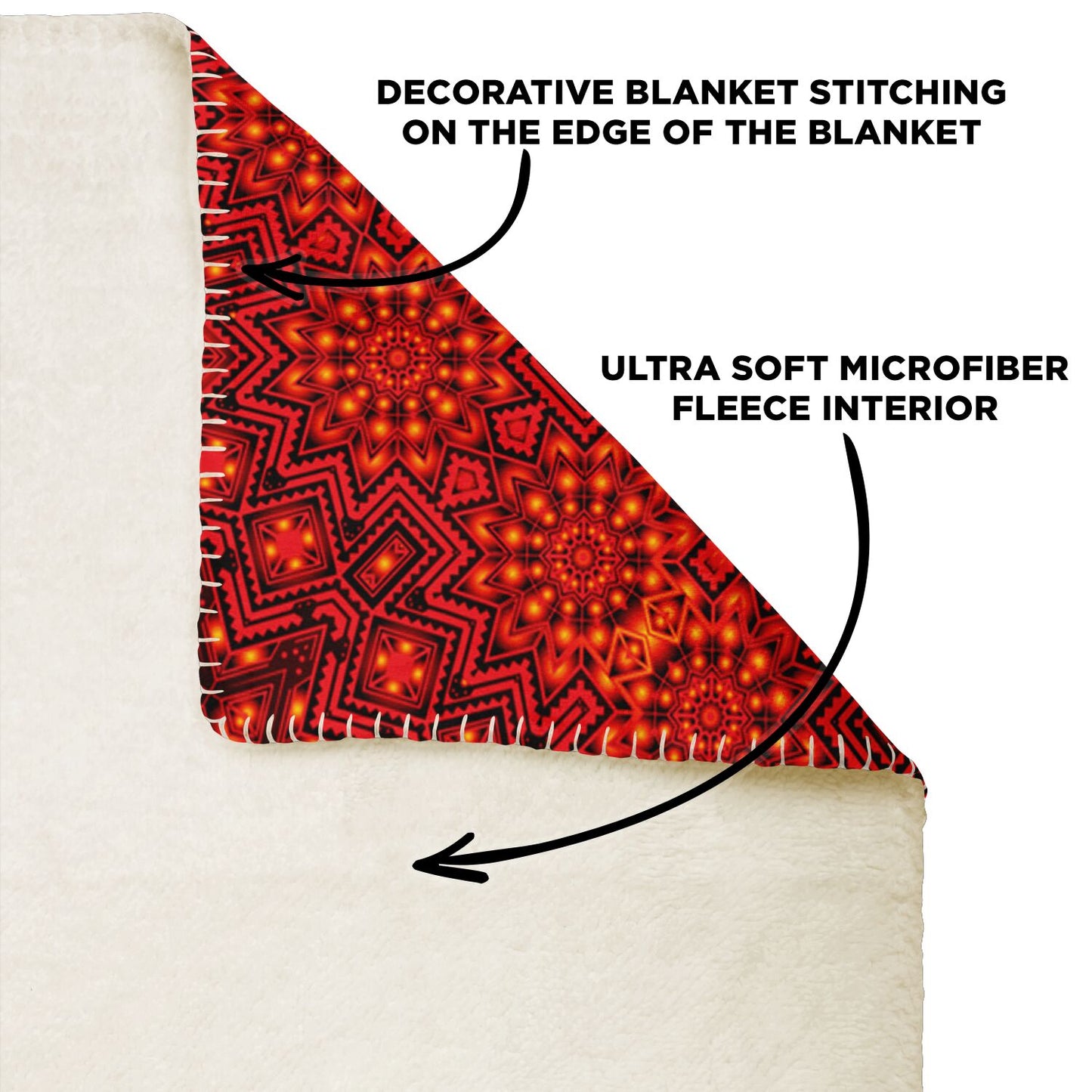 Sunburst Deco Mandala Blanket