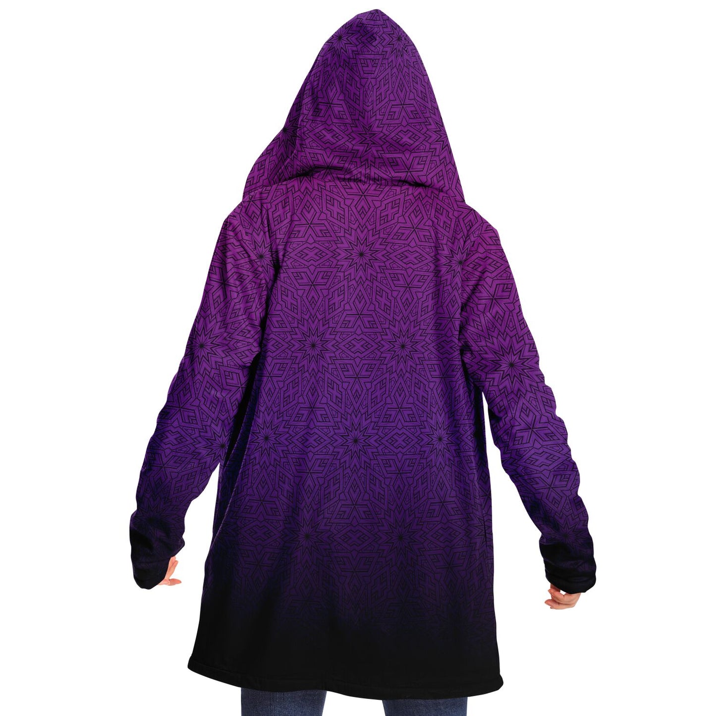 Purple Tessellation Hooded Cloak