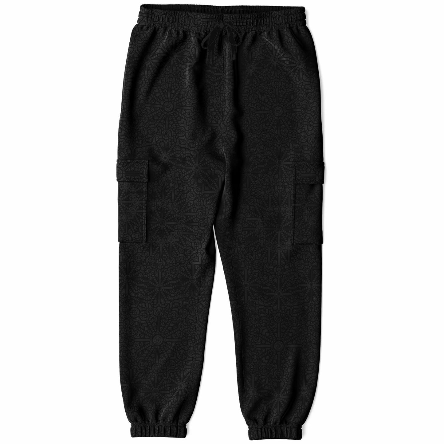 Black/Gray Impossible Geometry Cargo Joggers