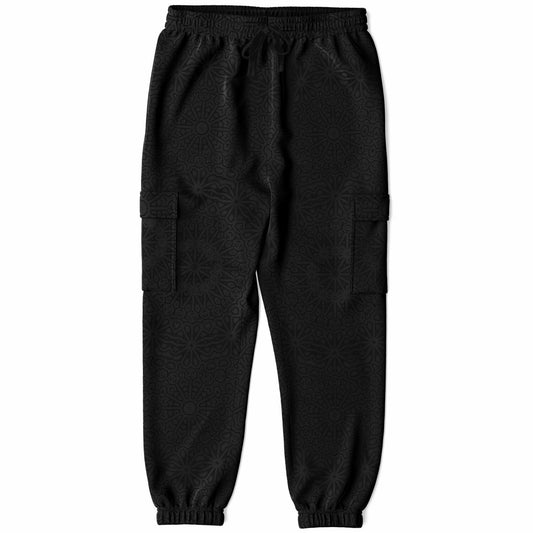 Black/Gray Impossible Geometry Cargo Joggers