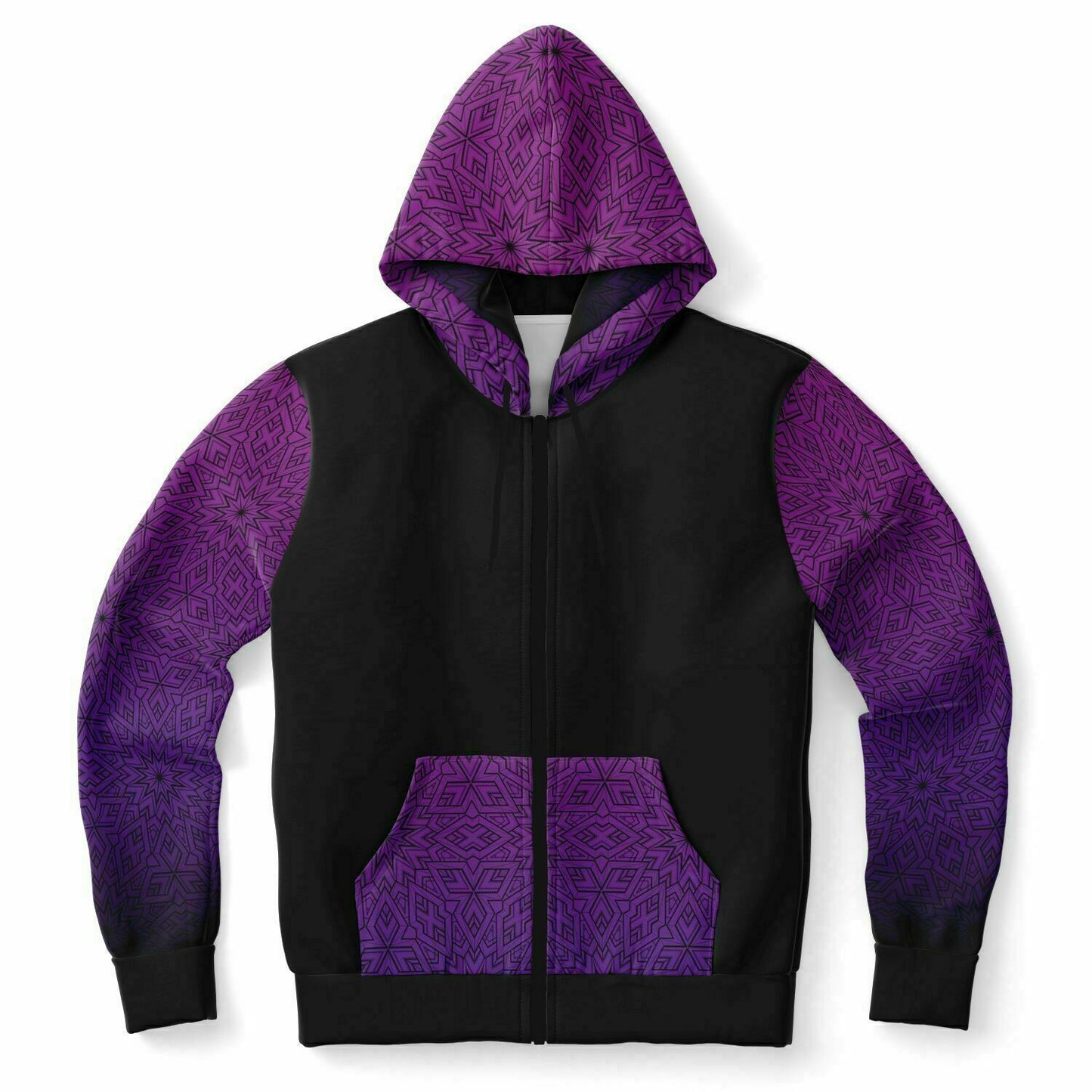 Electric Purple Fade Zip Hoodie