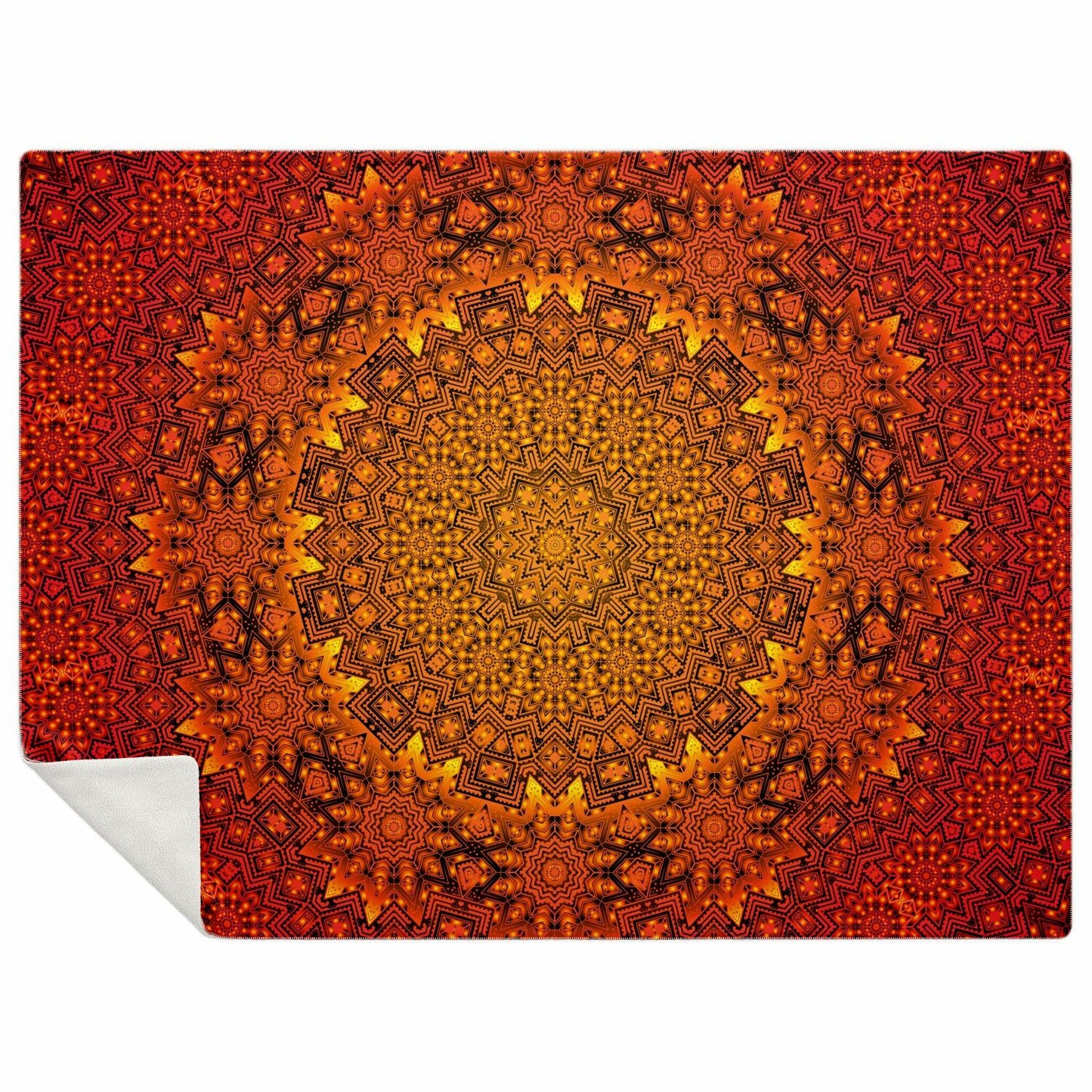 Sunburst Deco Mandala Blanket