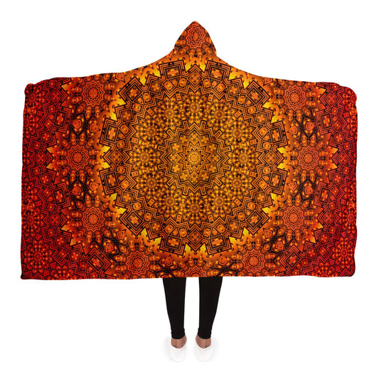 Sunburst Deco Hooded Blanket