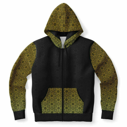 Gold Deco Seed of Life Zip Hoodie