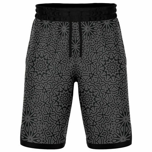 Grey Impossible Geometry Basketball Shorts