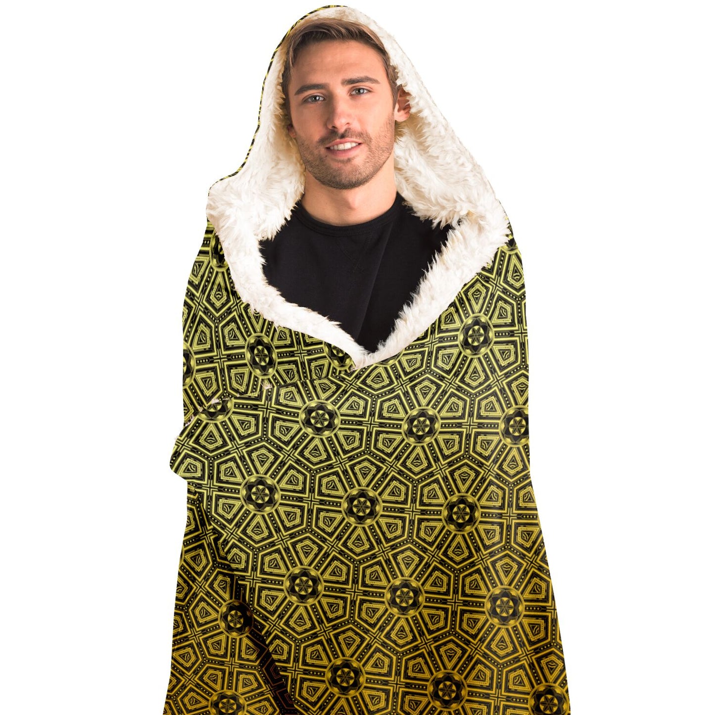 ArtDeco Seed of Life Hooded Blanket