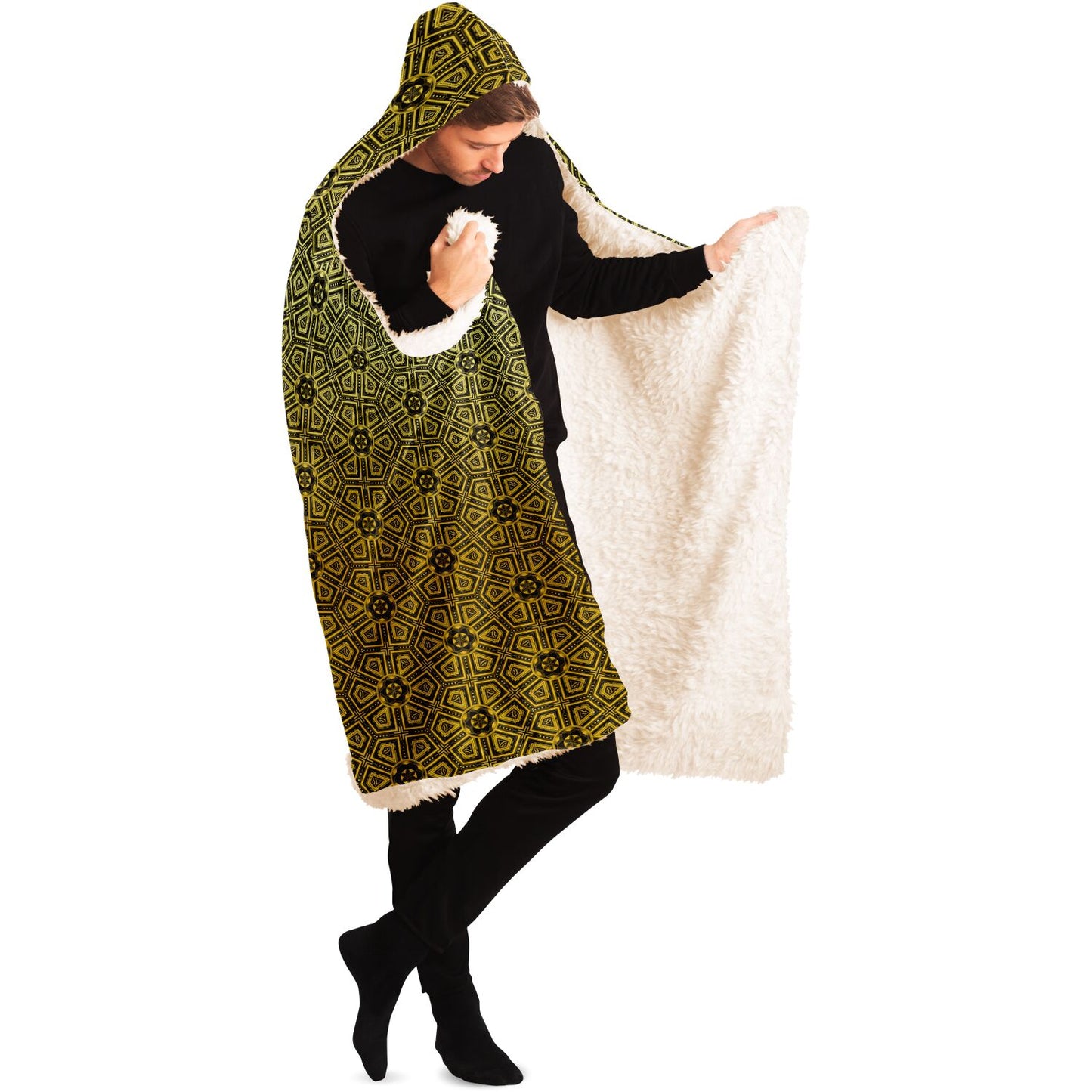 ArtDeco Seed of Life Hooded Blanket