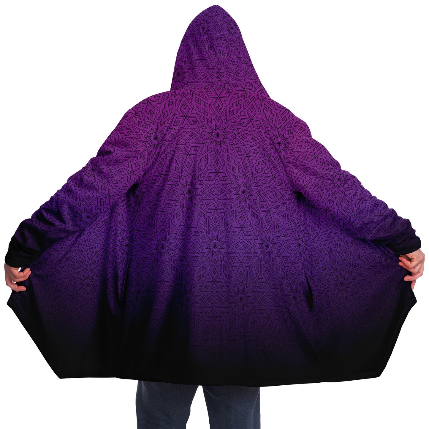 Purple Tessellation Hooded Cloak