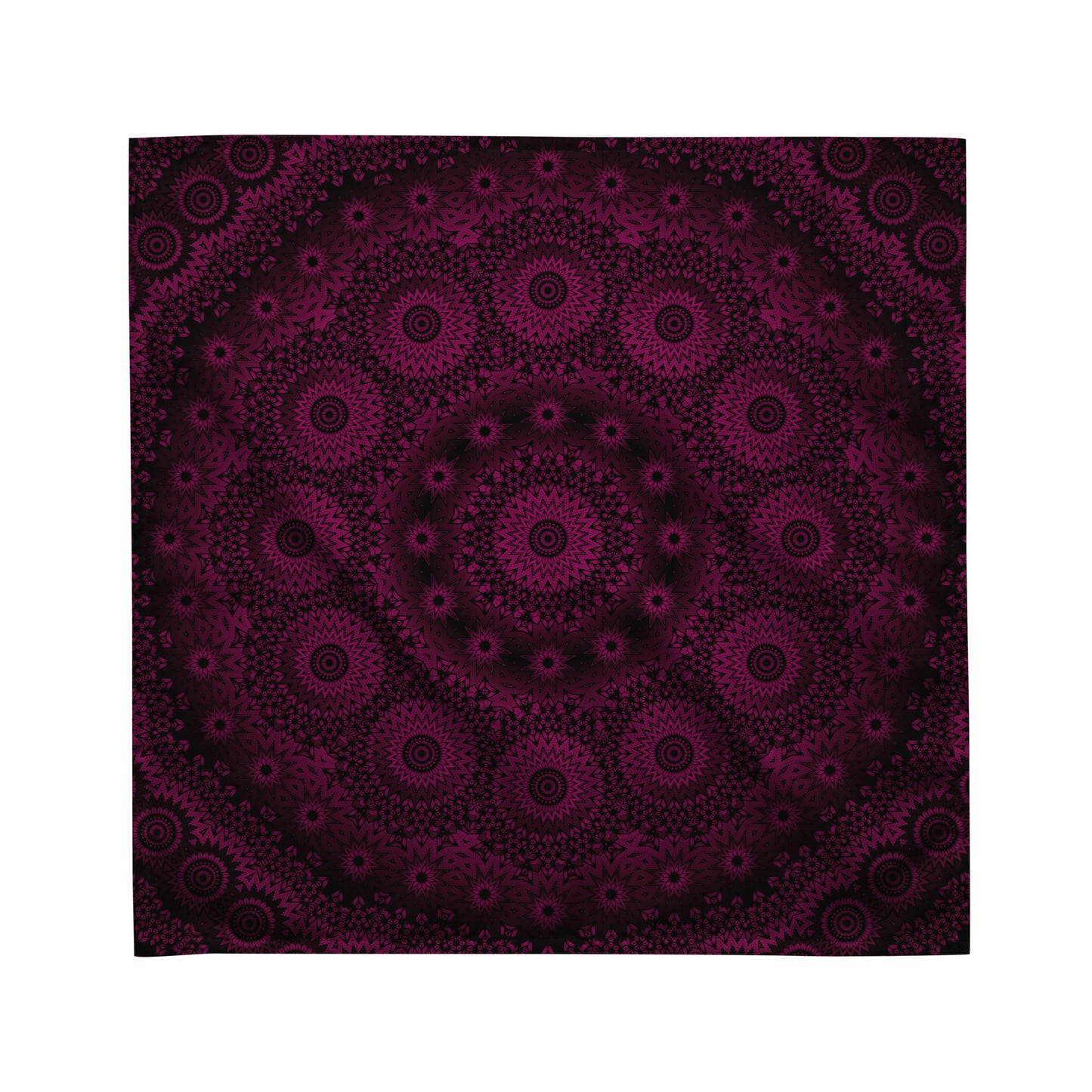 Maroon/Raspberry Mandala Bandana