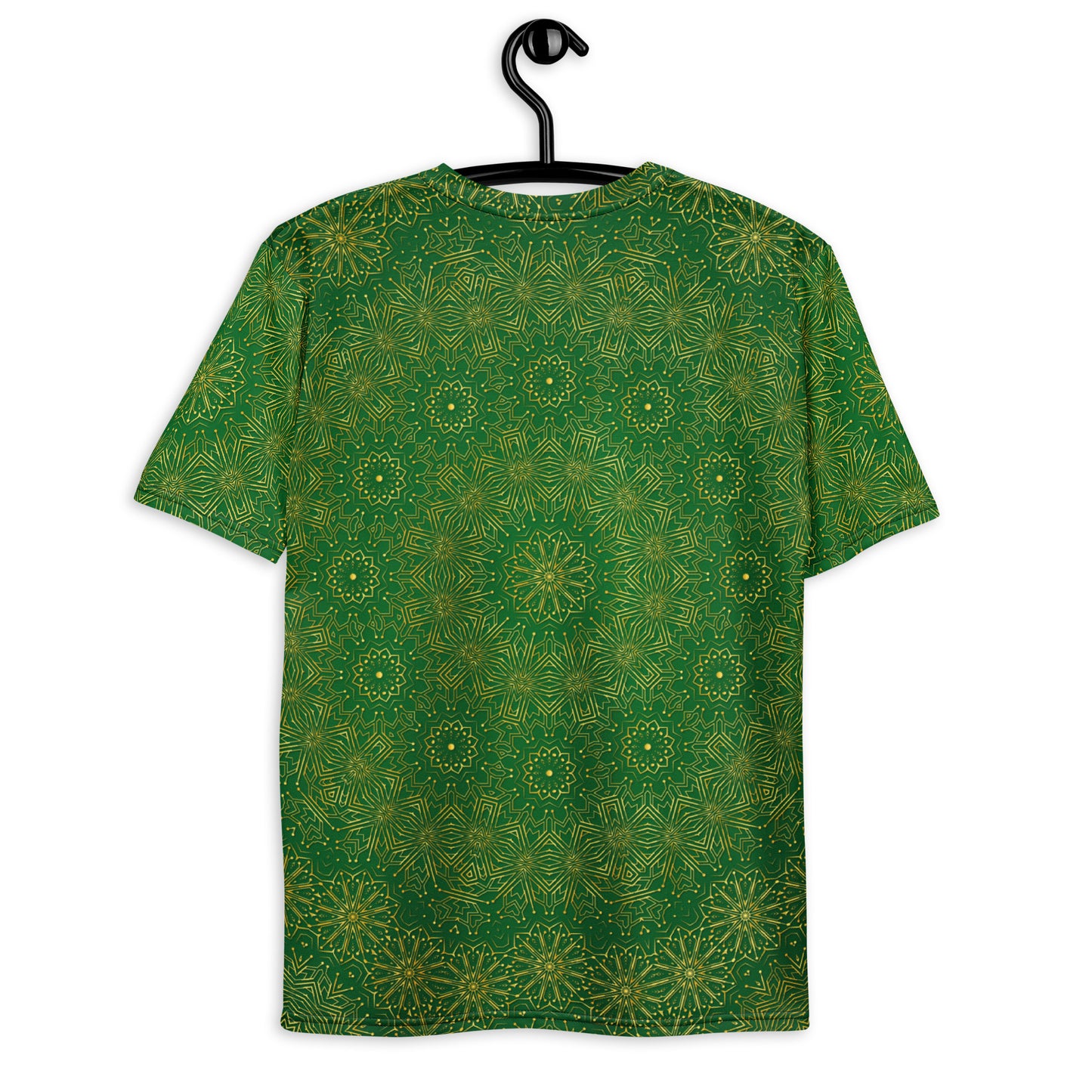 Green/Gold Circuit Board Mandala Short Sleeve