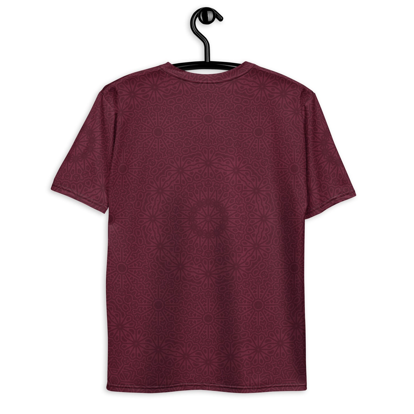 Maroon Impossible Geometry Mandala Short Sleeve