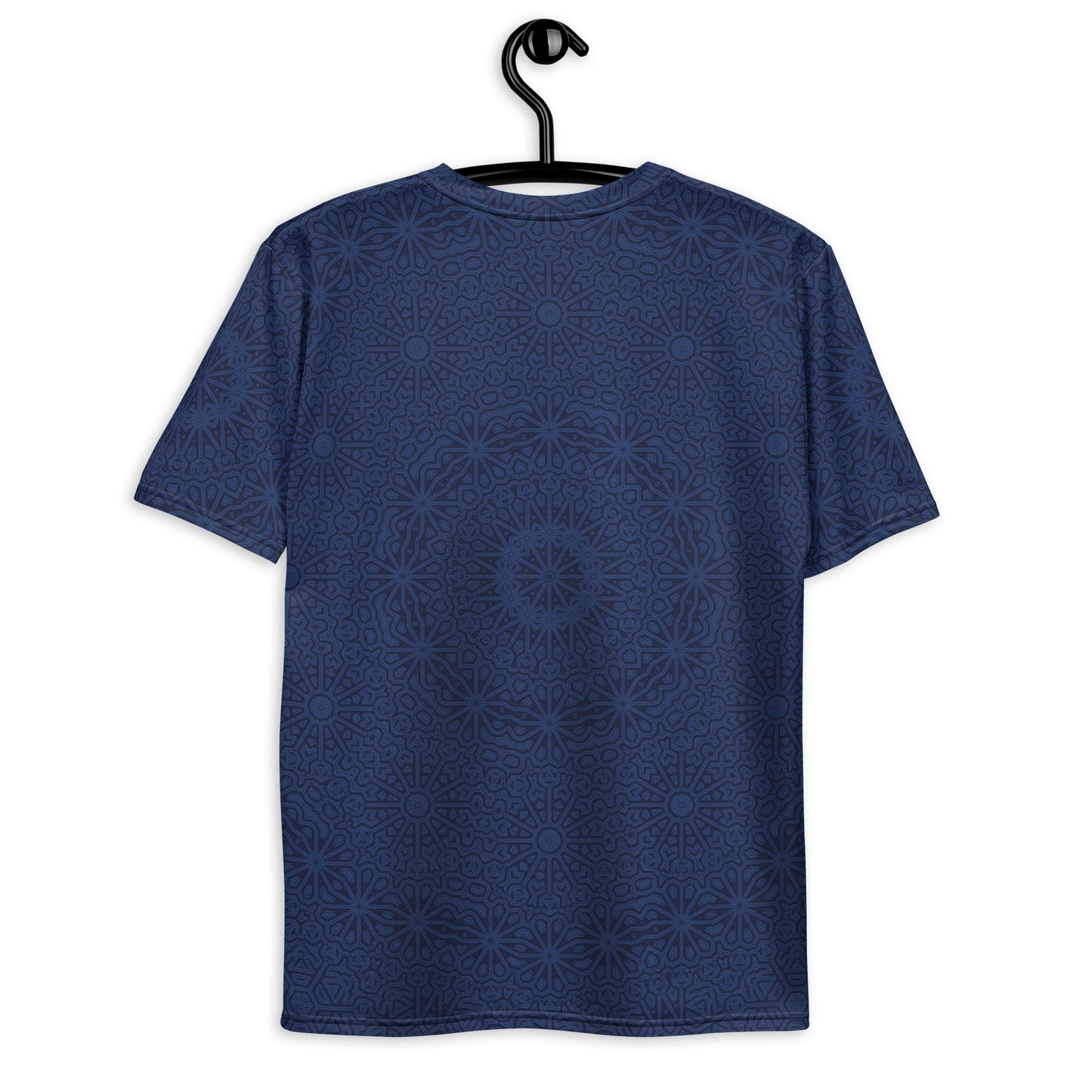 Navy Impossible Geometry Mandala Short Sleeve