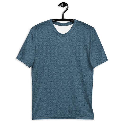 Blue Patterned Short Sleeve Tee