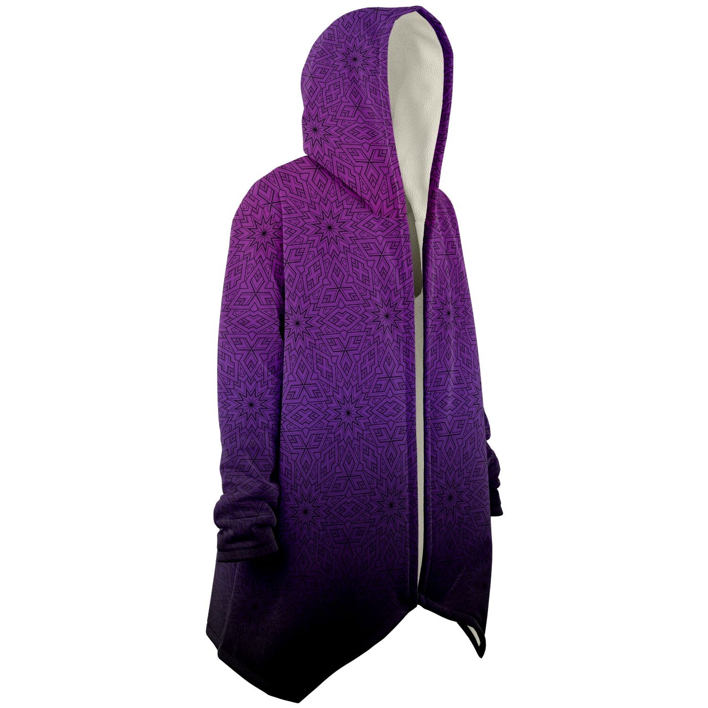 Purple Tessellation Hooded Cloak