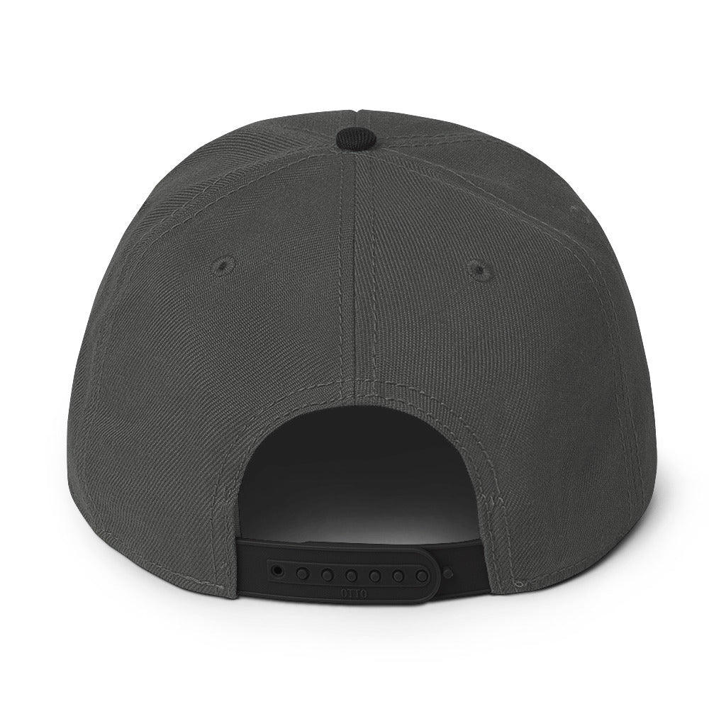 Charcoal/Black Snapback Hat