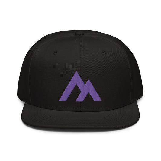 Black/Purple Snap Back Hat