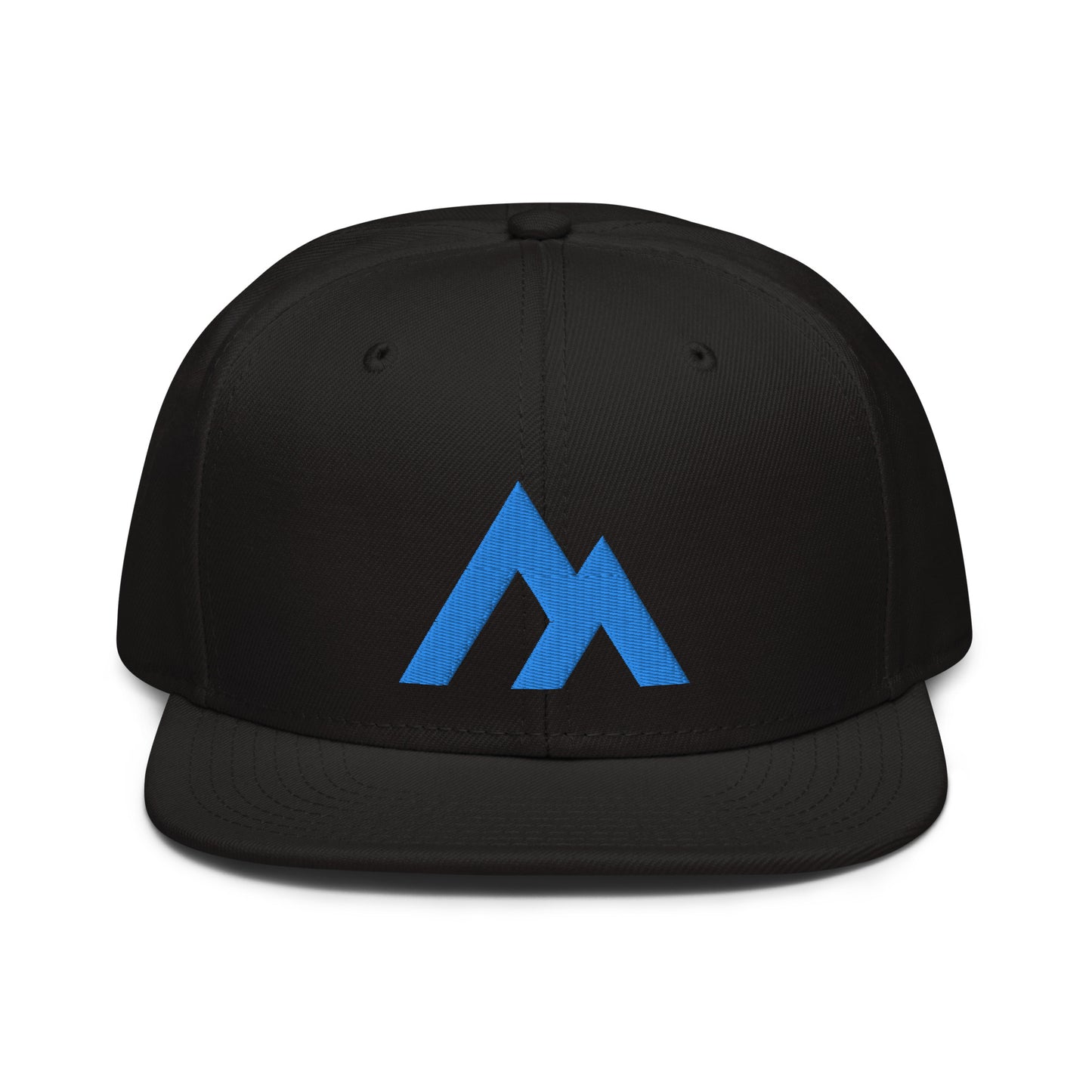 Black/Aqua Snapback Hat