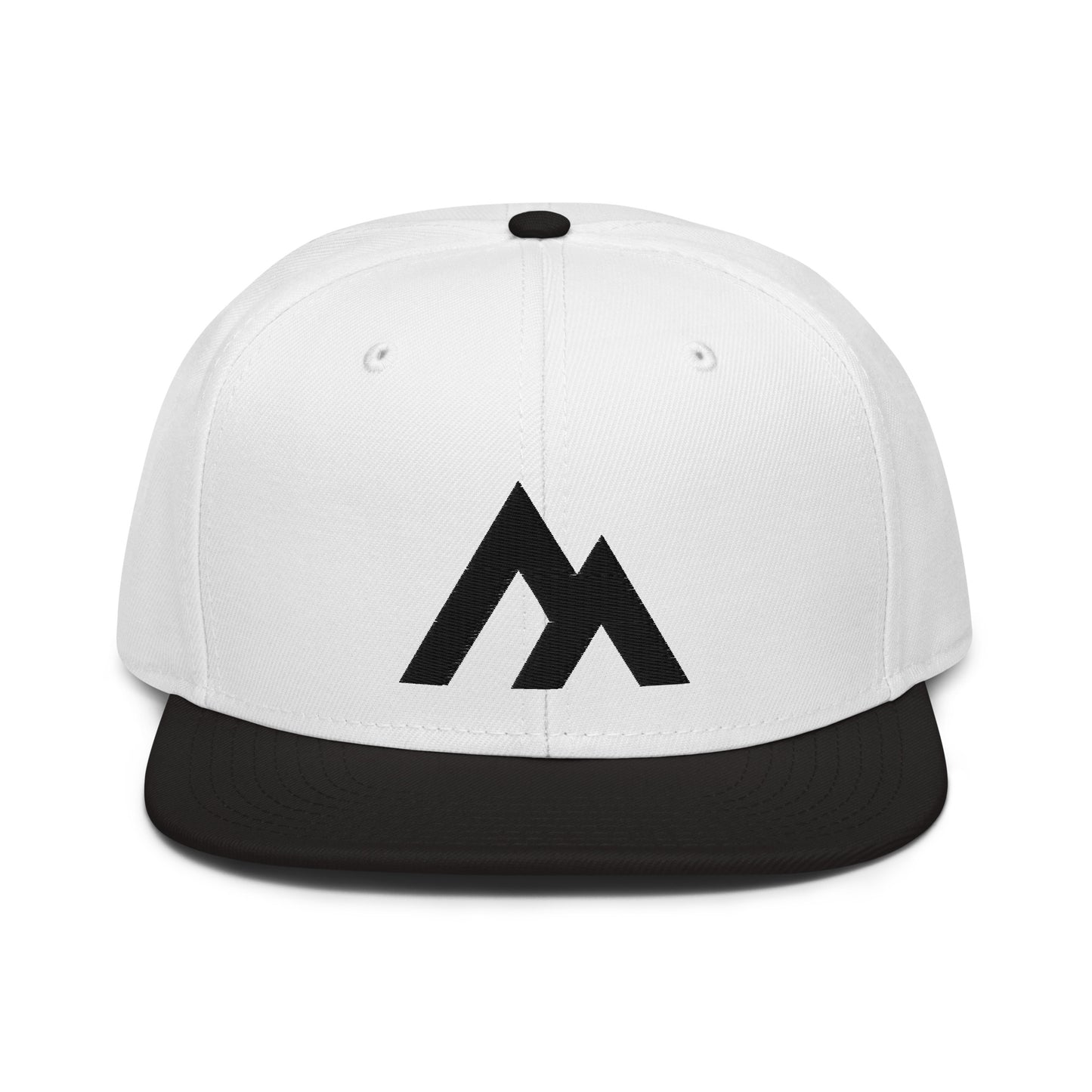 White/Black Snapback Hat