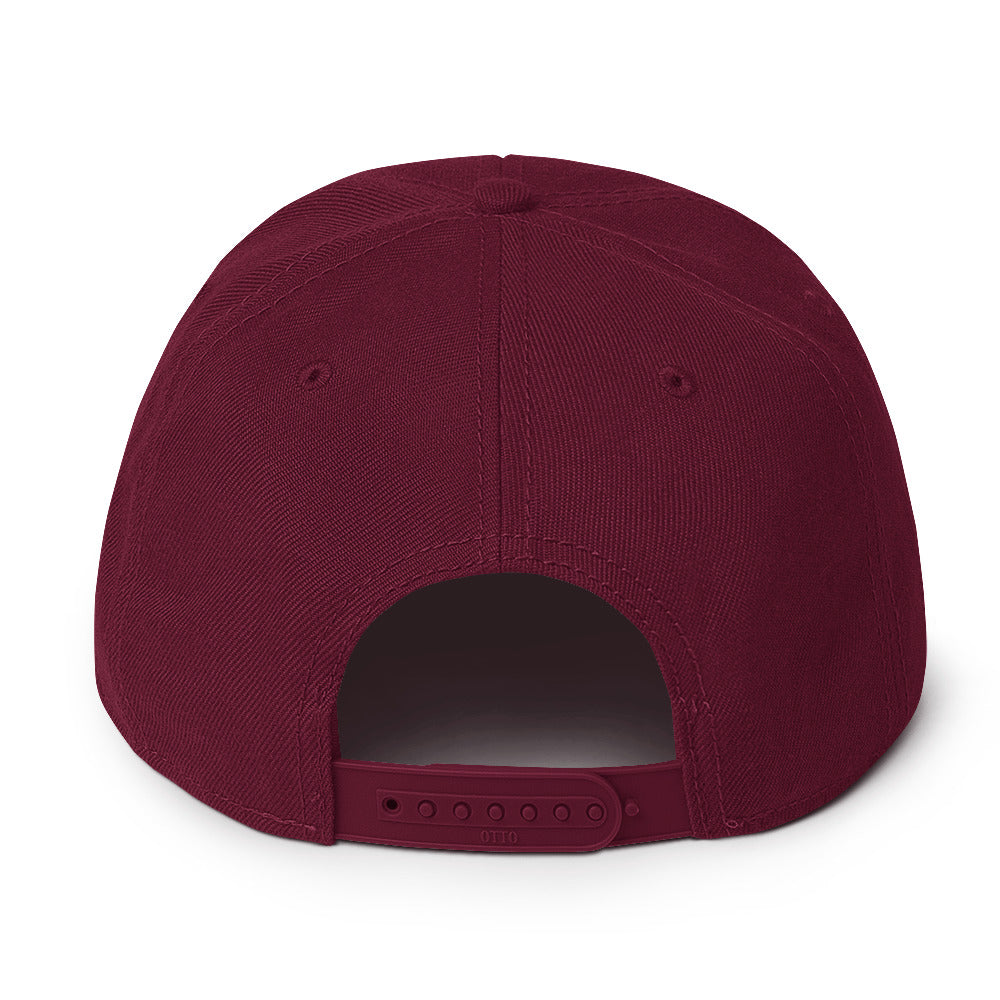 Maroon Snapback Hat