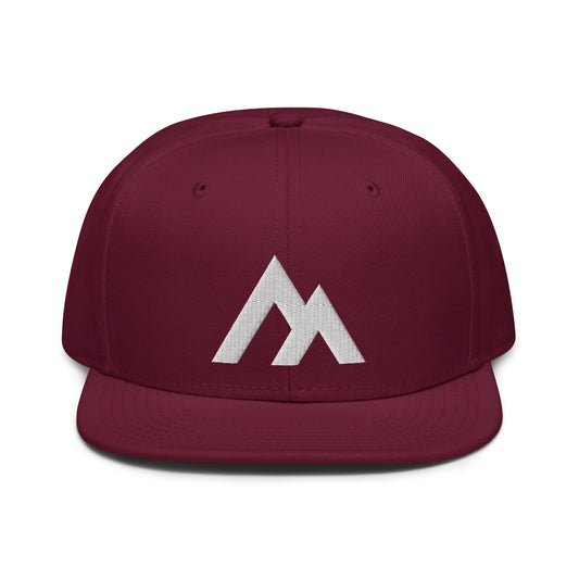 Maroon/White Snapback Hat