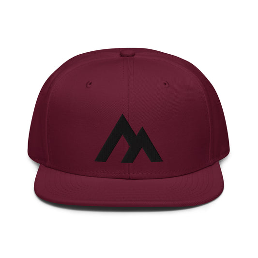 Maroon/Black Snapback Hat