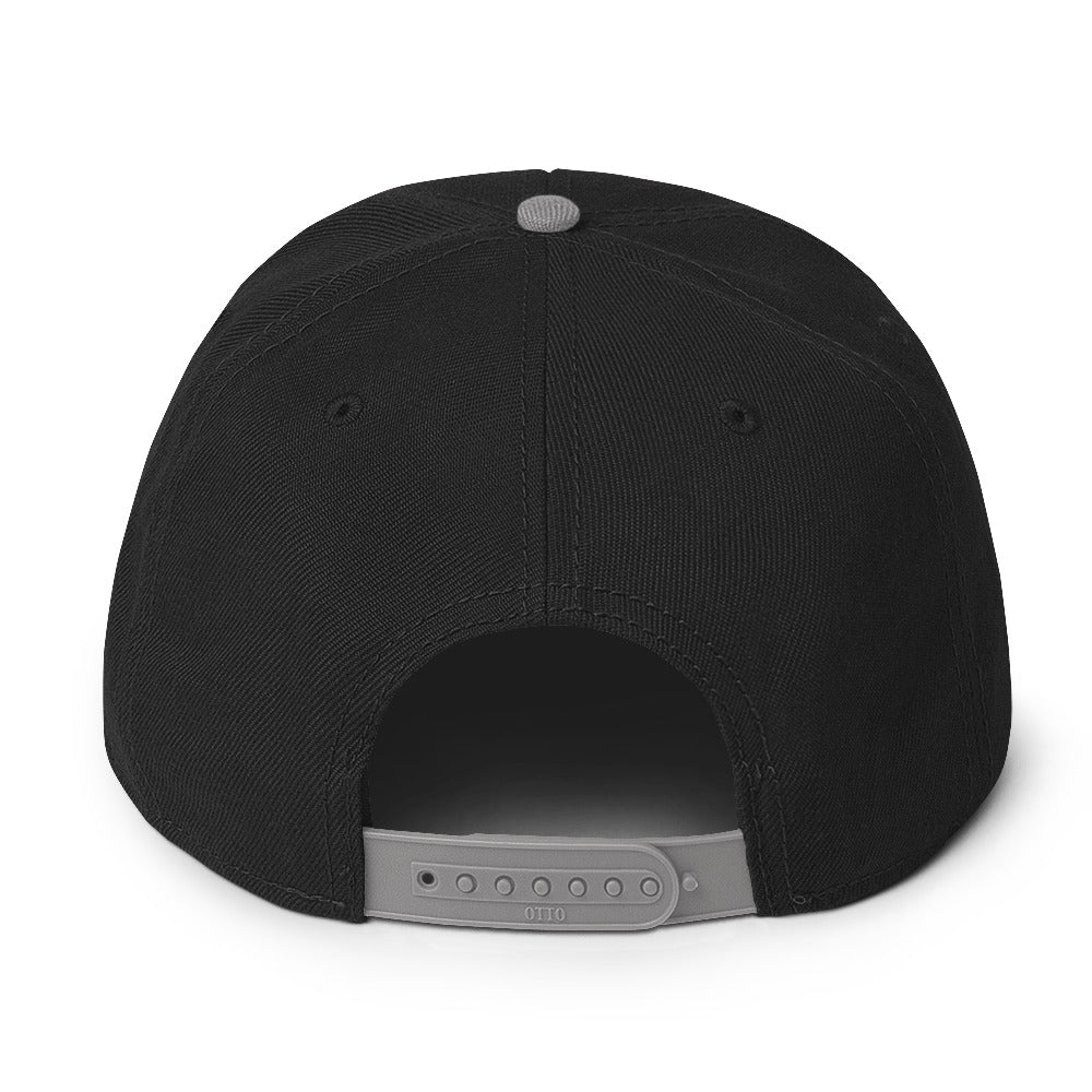 Black/Gray Snapback Hat