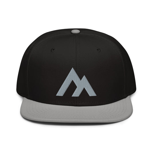 Black/Gray Snapback Hat