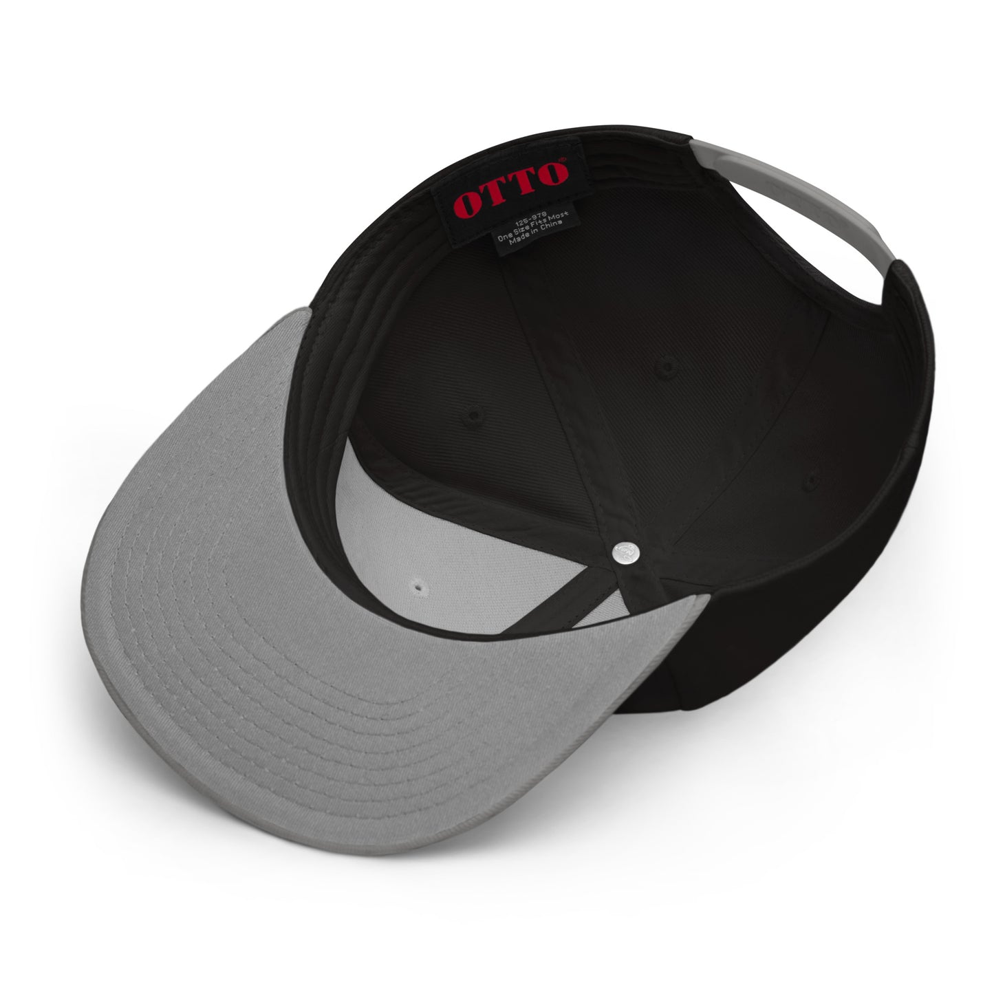 Black/Gray Snapback Hat